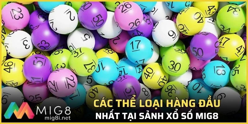Xổ Số Mig8 - Sân Chơi Kịch Tính Với Tỷ Lệ Cược Khủng 3 Các thể loại hàng đầu nhất tại sảnh xổ số Mig8